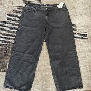 Abercrombie & Fitch Charcoal Ultra Loose Jeans